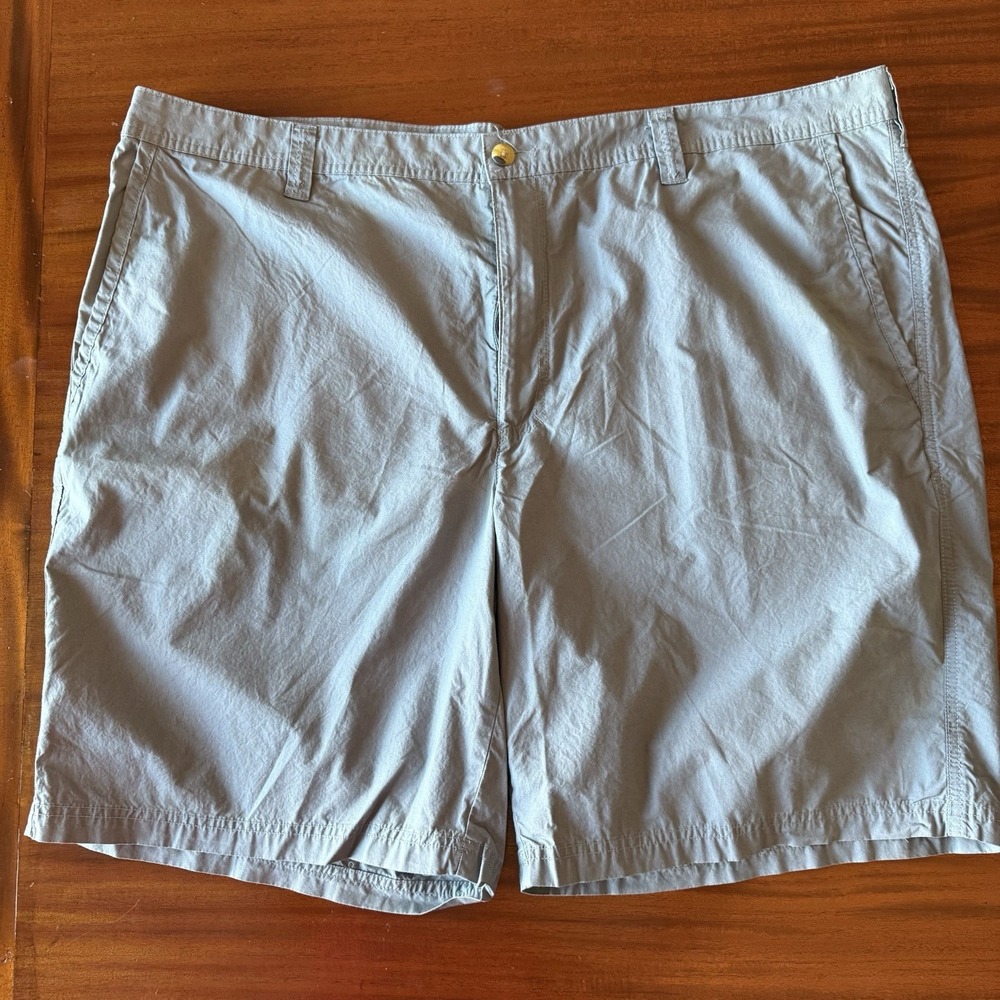 Men's Columbia Chinos 48 Waist 10" Inseam Shorts Excellent Charcoal Gray - Picture 1 of 5